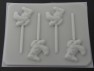 110sp Silly Dog Face Chocolate or Hard Candy Lollipop Mold