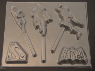 112sp Supercape, Batcape, and Amazing Woman Chocolate Candy Mold 