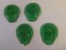 124sp Green Hunky Man Face Chocolate or Hard Candy Lollipop Mold