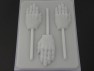 2438 Scary Hand Chocolate or Hard Candy Lollipop Mold