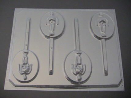 2444 Skeleton on Round Chocolate Candy Mold