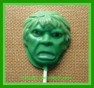 124sp Green Hunky Man Face Chocolate or Hard Candy Lollipop Mold